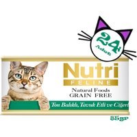 Nutri Feline Yetişkin Ciğer-Tavuk-Ton Balığı Yaş Kedi Maması 24x85 gr