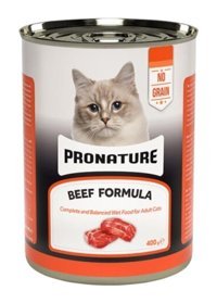 Pronature Yetişkin Sığır Etli Ezme Yaş Kedi Maması 400 gr