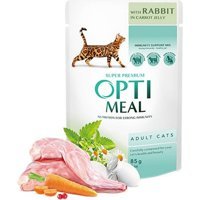 Optimeal Yetişkin Tavşan Jöleli Yaş Kedi Maması 85 gr