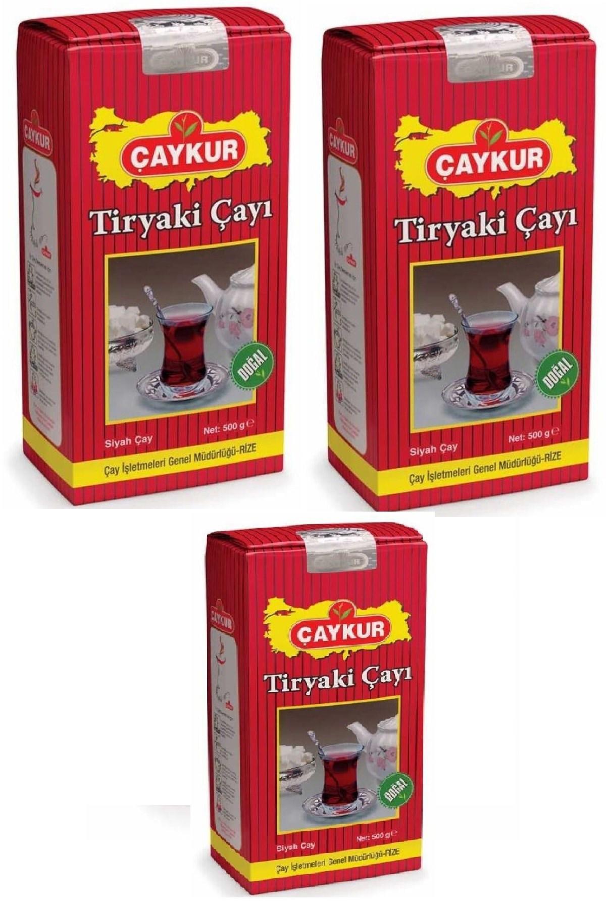 Çaykur Tiryaki Organik Yaprak Dökme Çay 3x500 gr