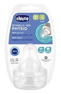 Chicco Physio 0+ Ay Silikon Emzik Şeffaf