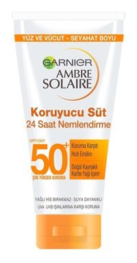 Ambre Solaire Solaire On The Go 50 Faktör Tüm Ciltler İçin Nemlendirici Suya Dayanıklı Yüz Güneş Kremi 50 ml