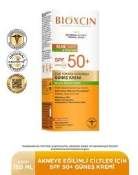 Bioxcin Sun Care 50 Faktör Tüm Ciltler İçin Nemlendirici Suya Dayanıklı Yüz Güneş Kremi 150 ml