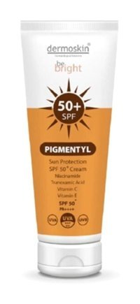 Dermoskin Be Bright Pigmentyl 50 Faktör İçin Leke Karşıtı Nemlendirici Yaşlanma Karşıtı Suya Dayanıklı Yüz ve Vücut Güneş Kremi 2x75 ml