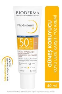 Bioderma Photoderm M Golden Renkli 50 Faktör İçin Leke Karşıtı Nemlendirici Yaşlanma Karşıtı Suya Dayanıklı Yüz Güneş Kremi 4 ml