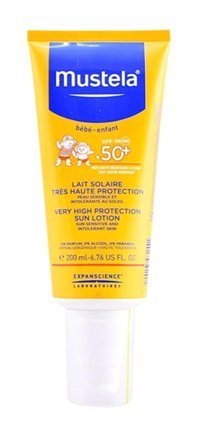 Mustela Very High Protection 50 Faktör Tüm Ciltler İçin Nemlendirici Suya Dayanıklı Yüz ve Vücut Güneş Kremi 200 ml