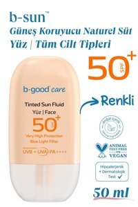 B-Good Care Renkli 50 Faktör İçin Leke Karşıtı Nemlendirici Yaşlanma Karşıtı Suya Dayanıklı Yüz Güneş Kremi 50 ml