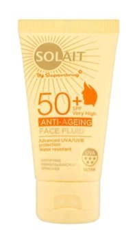 Solait Solaıt Anti-Aging Face Fluid 50 Faktör İçin Leke Karşıtı Nemlendirici Yaşlanma Karşıtı Yüz ve Vücut Güneş Kremi 50 ml