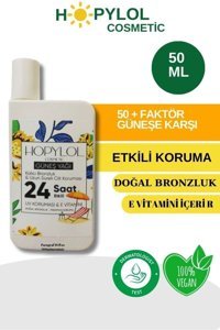 Hopylol E Vitamini Hızlı 50 Faktör Vücut İçin Güneşsiz Bronzlaştırıcı Yağ 50 ml