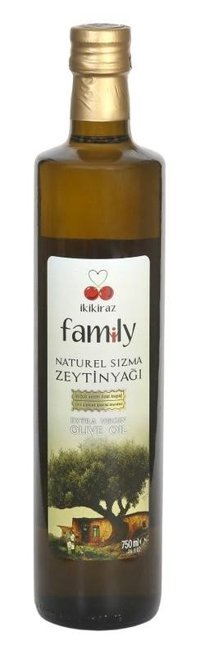 İkikiraz Naturel Soğuk Sıkım Polifenollü Cam Sızma Zeytinyağı 750 ml