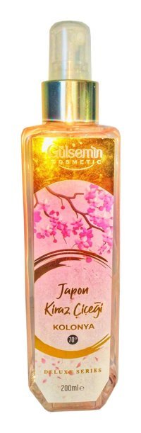 Gülsemin Japon Kiraz Çiçeği Cam Şişe Sprey Kolonya 200 ml