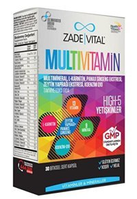 Zade Vital Multivitamin Yetişkin Bitkisel 30 Adet