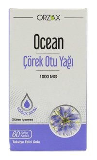 Orzax Ocean Yetişkin Çörek Otu Yağı 60 Adet