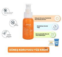 Angie Sun Face Renkli 50 Faktör Tüm Ciltler İçin Ton Eşitleyici Kapatıcılı Vücut Güneş Kremi 50 ml