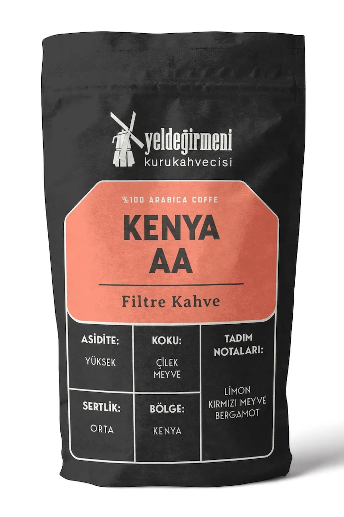 Yeldeğirmeni Kurukahvecisi Sade Aromalı Kenya Arabica Öğütülmüş Filtre Kahve 1 kg