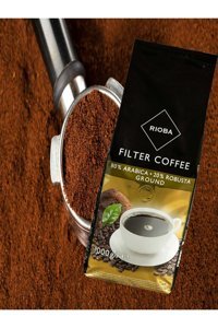 Rioba Sade Aromalı Arabica Robusta Öğütülmüş Filtre Kahve 1 kg