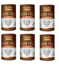 Nutri Canin Grain Free Geyik Etli Kıyılmış Yaş Köpek Maması 400 gr 6'lı