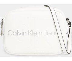 Calvin Klein K60K610275 0Lı Gümüş Kadın Omuz Çantası Beyaz - Gümüş