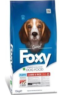 Foxy Kuzu Etli Pirinçli Tüm Irklar Yavru Köpek Maması 15 Kg