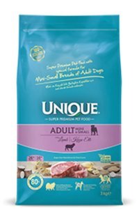 Unique Kuzu Etli Küçük Irk Yetişkin Köpek Maması 3 Kg