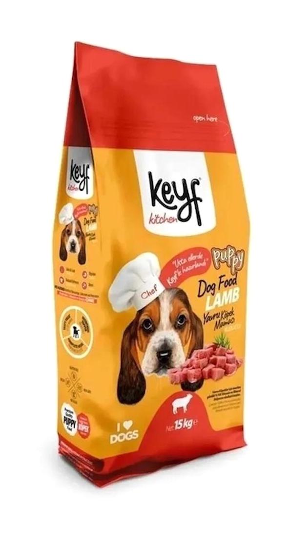 Keyf Kuzu Etli Yavru Köpek Maması 15 Kg