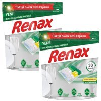 Renax Hepsi Bir Arada Kokulu Tablet Bulaşık Makinesi Deterjanı 66 Adet