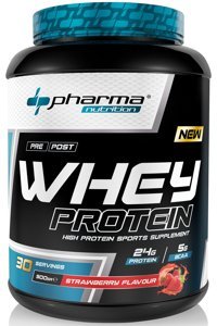 Pharma Nutrition Çilekli Whey Protein Protein Tozu 900 gr