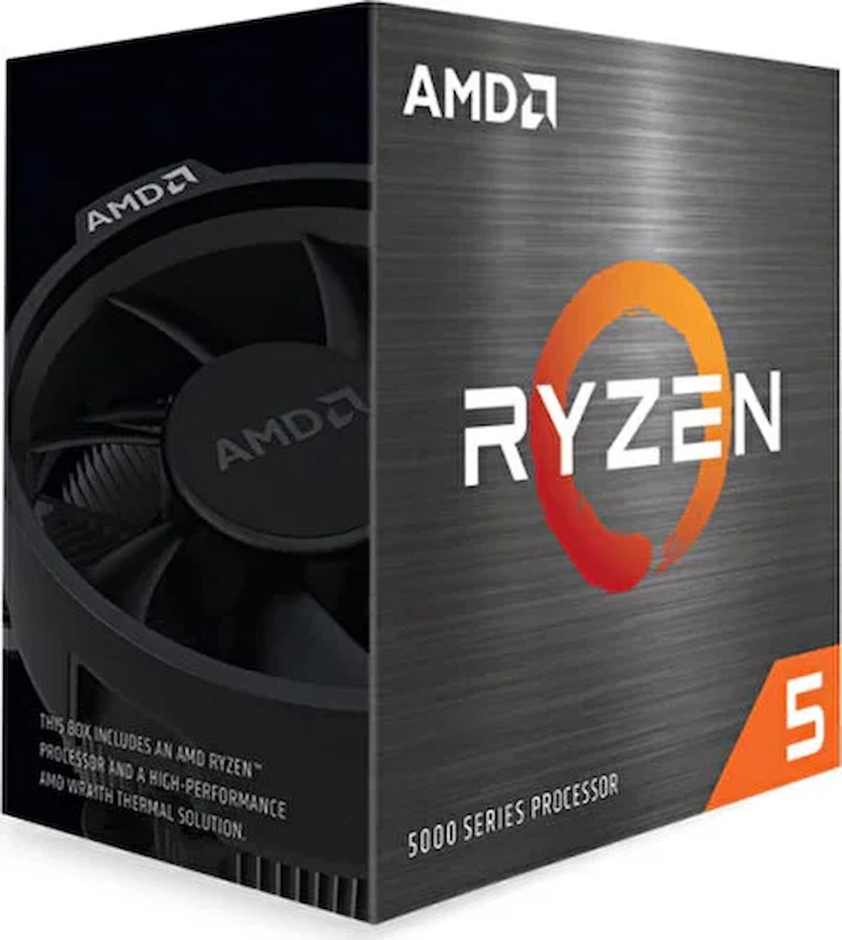 AMD Ryzen 5 5600X 6 Çekirdekli 3.70 Ghz 4.60 GHz Turbo Hız 35 MB Ön Bellek AM4 Soket Tipi İşlemci