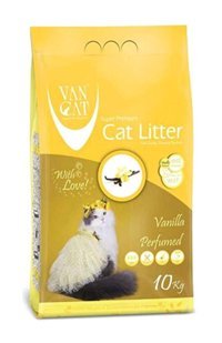 Van Cat Vanilya Kokulu Topaklanan İnce Taneli Bentonit Kedi Kumu 2x10 kg