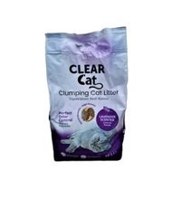 Clear Cat Lavanta Kokulu Topaklanan İnce Taneli Bentonit Kedi Kumu 5x10 lt