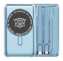 Buff Bp11 10000 mAh Hızlı Şarj Mıknatıslı Type C Powerbank Mavi