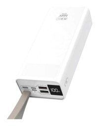 Zore Bilishi B-30 30000 mAh Hızlı Şarj Micro Lightning - Type C - USB Powerbank Beyaz