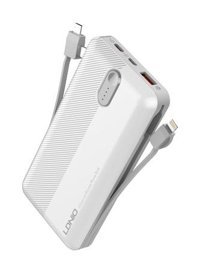 Ldnıo Pl1013 10000 mAh Hızlı Şarj Type C - USB Powerbank Beyaz