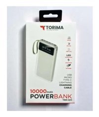 Torima Trm-10114 10000 mAh Hızlı Şarj Micro Type C - USB Powerbank Siyah