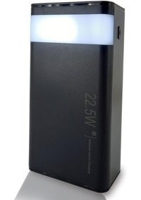 Coverzone 40000 mAh Hızlı Şarj Işıklı Micro Type C - USB Powerbank Siyah