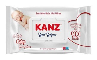 Kanz sensitive Yenidoğan 90 Yaprak Islak Mendil