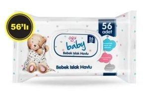 Agu Baby 56 Yaprak 5'li Islak Mendil