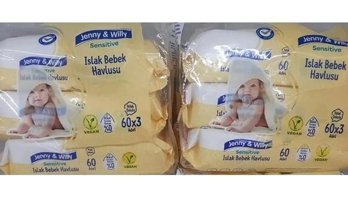 Jenny & Willy Sensitive Yenidoğan Zeytinyağlı 60 Yaprak 6'lı Islak Mendil