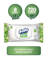 Solo 90 Yaprak 8'li Islak Mendil