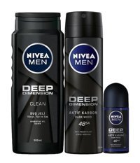 Nivea Pudrasız Organik Antiperspirant Sprey-Roll-On Erkek Deodorant 150 ml-50 ml