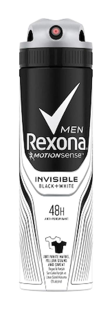 Rexona Invisible Black White Ter Önleyici Antiperspirant Sprey Erkek Deodorant 4x150 ml