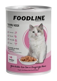 Foodline Kitten Tavuk Soslu Yavru Yaş Kedi Maması 400 gr