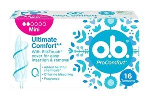 O.B. Ultimate Comfort Mini Tampon 16'lı