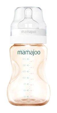 Mamajoo Gold Silikon Gaz Yapmayan Antikolik Yenidoğan Yavaş Akışlı 0-12 Ay Şeffaf Biberon 250 ml