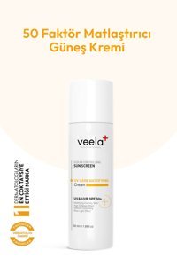 Veela Sebum Controlling 50 Faktör Tüm Ciltler İçin Leke Karşıtı Nemlendirici Yağsız Suya Dayanıklı Yüz ve Vücut Güneş Kremi 50 ml