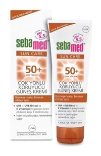 Sebamed Sun Cream 50 Faktör Tüm Ciltler İçin Leke Karşıtı Nemlendirici Yağsız Suya Dayanıklı Yüz ve Vücut Güneş Kremi 75 ml