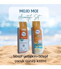 Mojo Moi 50 Faktör Tüm Ciltler İçin Leke Karşıtı Nemlendirici Yağsız Suya Dayanıklı Yüz ve Vücut Güneş Kremi 100 ml