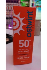 Ostwint Care 50 Faktör Tüm Ciltler İçin Leke Karşıtı Nemlendirici Yağsız Suya Dayanıklı Yüz ve Vücut Güneş Kremi 100 ml