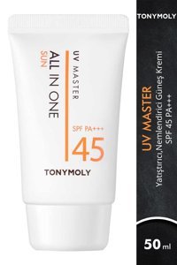 Tonymoly Renkli 45 Faktör Tüm Ciltler İçin Nemlendirici Kapatıcılı Suya Dayanıklı Yüz Güneş Kremi 50 ml