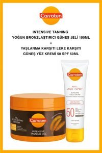 Carroten 50 Faktör Tüm Ciltler İçin Nemlendirici Suya Dayanıklı Yüz ve Vücut Güneş Kremi 50 ml